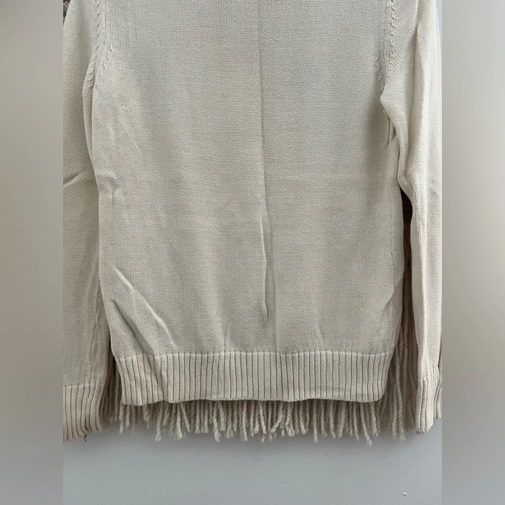 Vintage Rare Green Tag 90S Ralph Lauren Ivory Flag Knitted Sweater - Picture 10 of 15